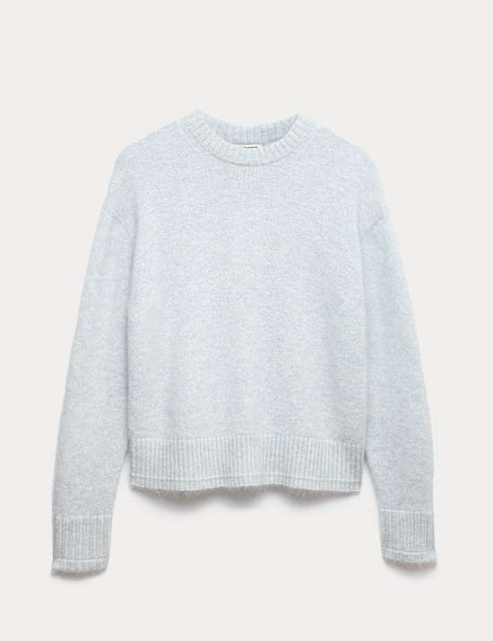 Mohair Blend Crew Neck Jumper