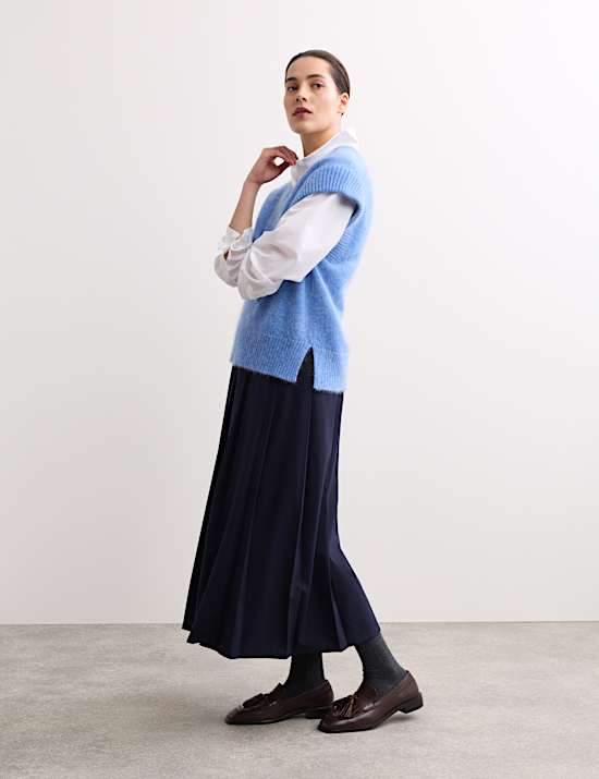 Mohair Blend V-Neck Vest Top