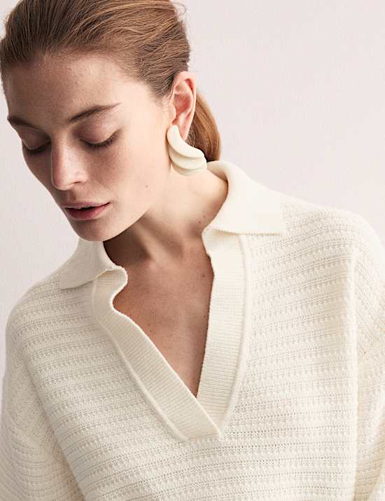 Jersey informal 100% algod&oacute;n texturizado con cuello