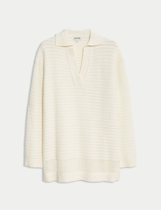 Jersey informal 100% algod&oacute;n texturizado con cuello