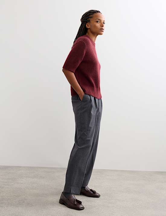 Mohair Blend Textured Jumper