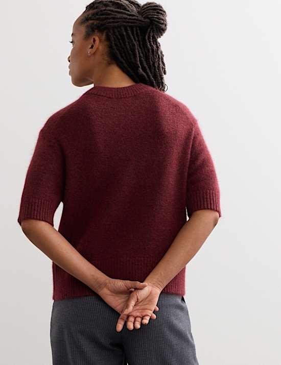 Mohair Blend Textured Jumper
