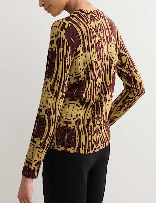 Pull 100 % laine m&eacute;rinos imprim&eacute;