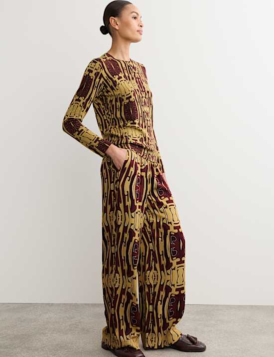 Pull 100 % laine m&eacute;rinos imprim&eacute;