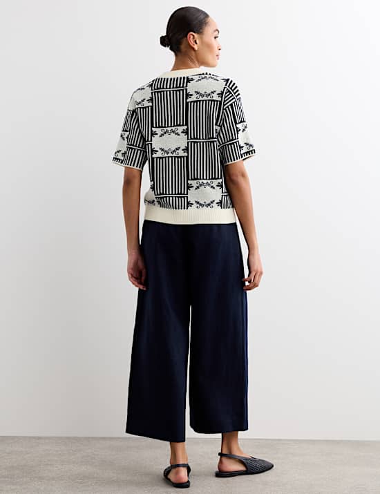 Pull 100 % laine m&eacute;rinos &agrave; motif