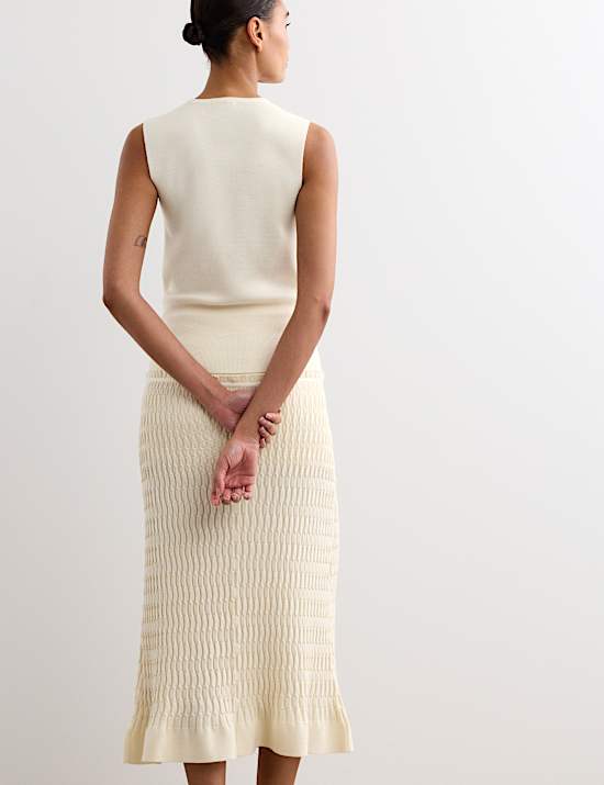 Pure Merino Wool Knitted Vest Top
