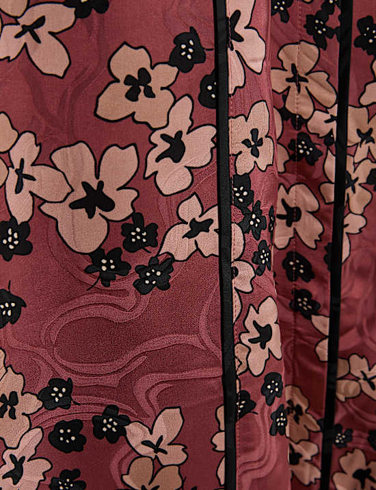 Φλοράλ μίντι φόρεμα-πουκάμισο