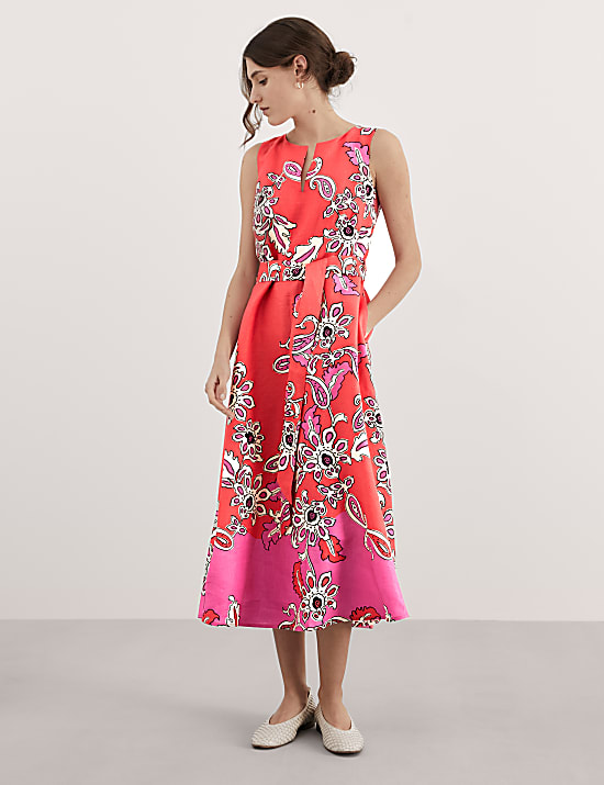 Paisley skater dress on sale