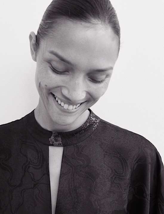 Robe tube longueur genou à imprimé jacquard ciel nocturne