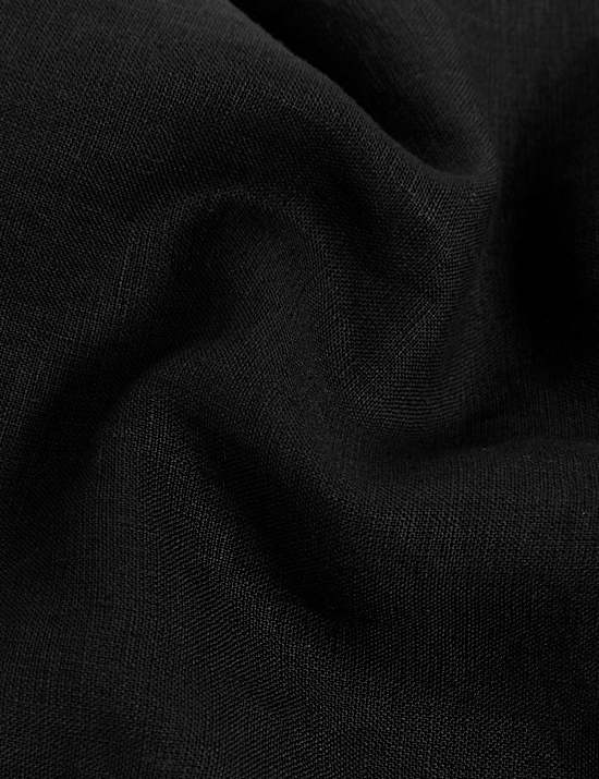 Vestido skater a media pierna 100% lino con cintur&oacute;n