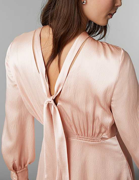 Pure Silk Textured Maxi Skater Dress