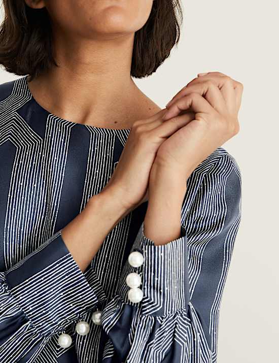 Silk Rich Printed Mini Shift Dress