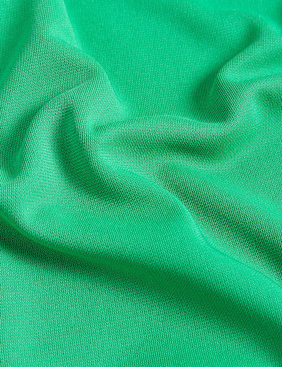 V-Neck Midi Relaxed Shift Dress