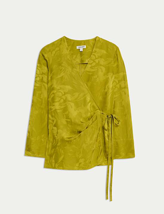 Σύνολο με κρουαζέ ζακάρ πουκάμισο με σχέδιο αβοκάντο