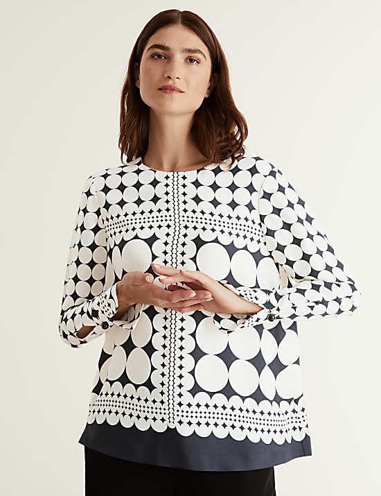 Geometric Long Sleeve Top