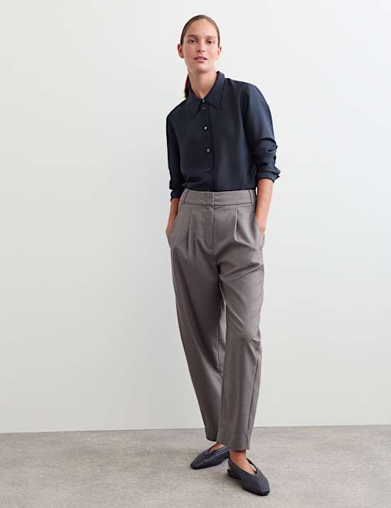 Lyocell Rich Shirt with Silk and Wool