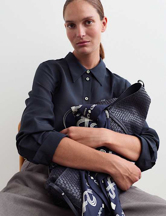 Lyocell Rich Shirt with Silk and Wool