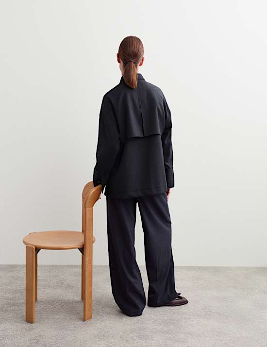 Wool Rich Collared Shirt