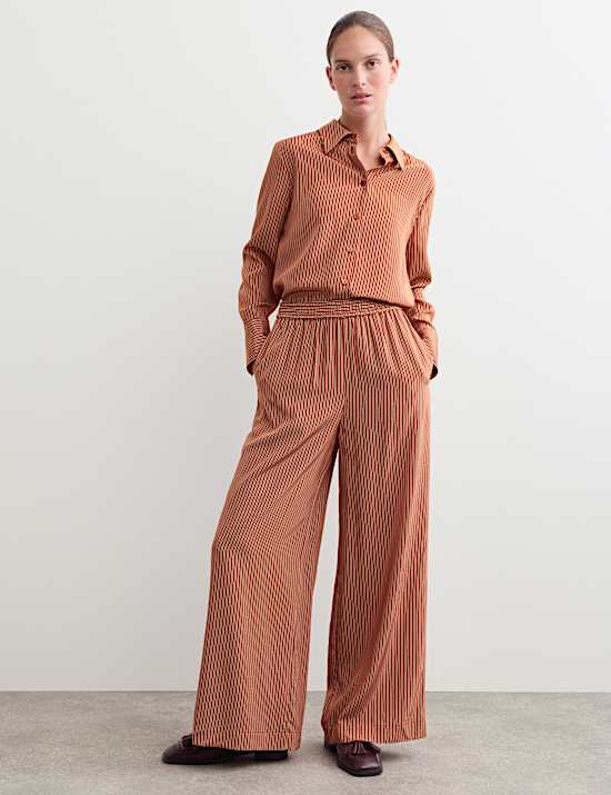 Pure Silk Striped Shirt