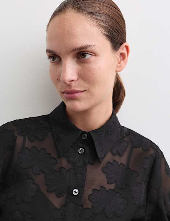 Sheer Textured Blouse