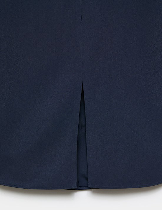 Chemise 100 % soie avec encolure