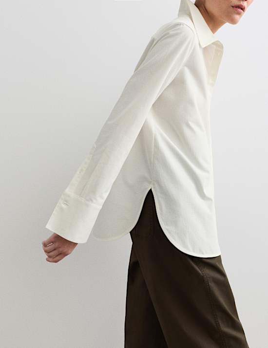 Camisa con cuello de pana