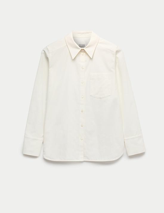 Camisa con cuello de pana