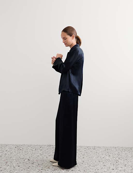 Jacquard Collared Shirt
