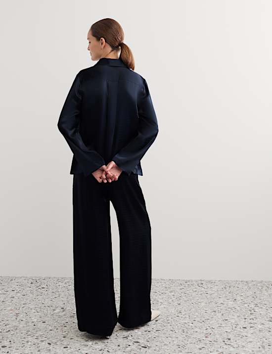 Jacquard Collared Shirt