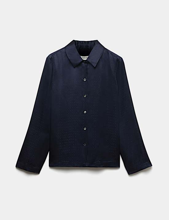 Jacquard Collared Shirt
