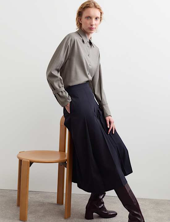 Wool Rich Collared Shirt