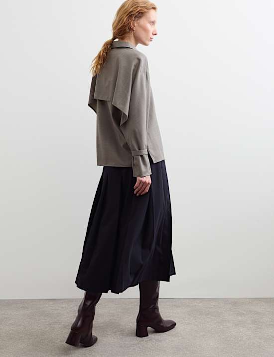 Wool Rich Collared Shirt