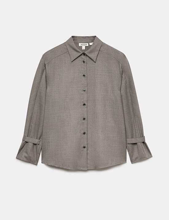 Wool Rich Collared Shirt