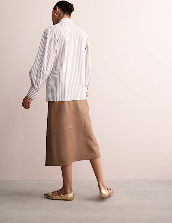 Chemise 100 % coton &agrave; rayures