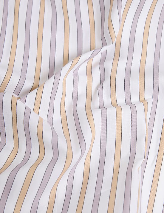 Chemise 100 % coton &agrave; rayures