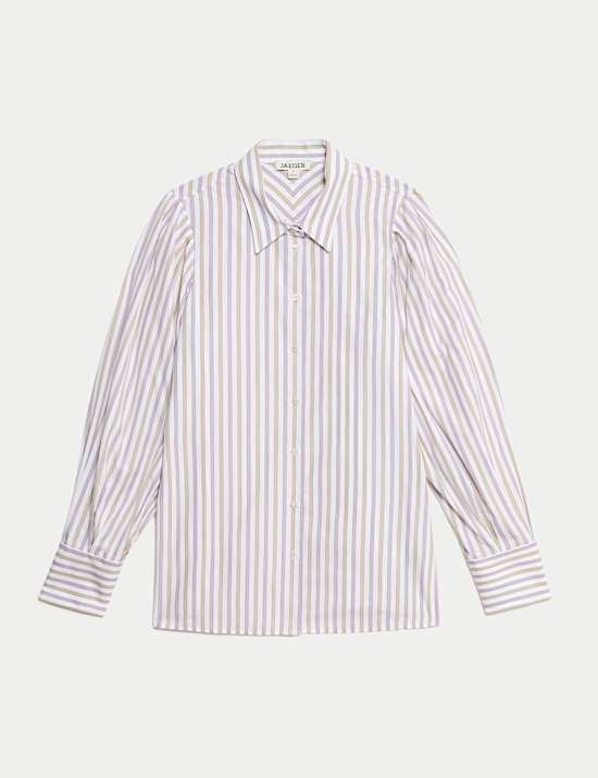 Chemise 100 % coton &agrave; rayures