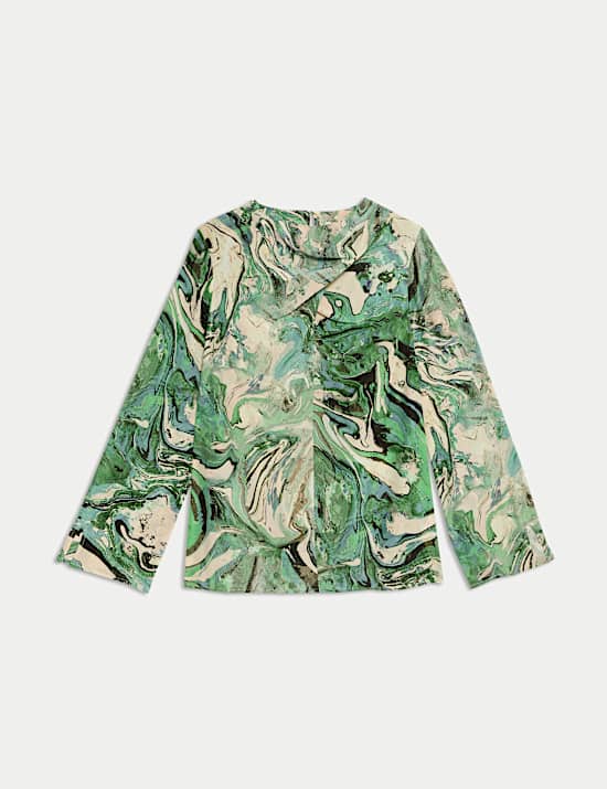 Haut imprimé marbre