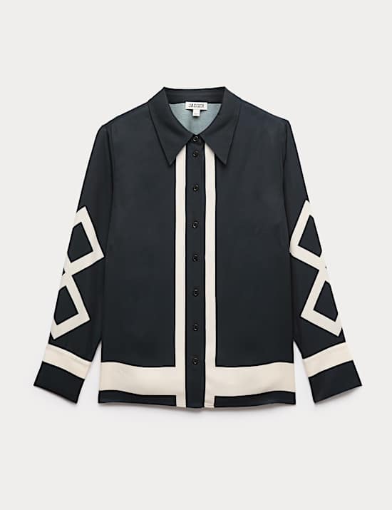 Geometric Collared Shirt