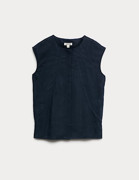 Pure Lyocell Pleat Detail Top