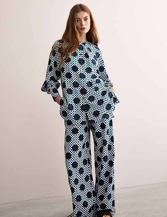 Πουά τοπ Gingham από σύμμεικτο βαμβάκι