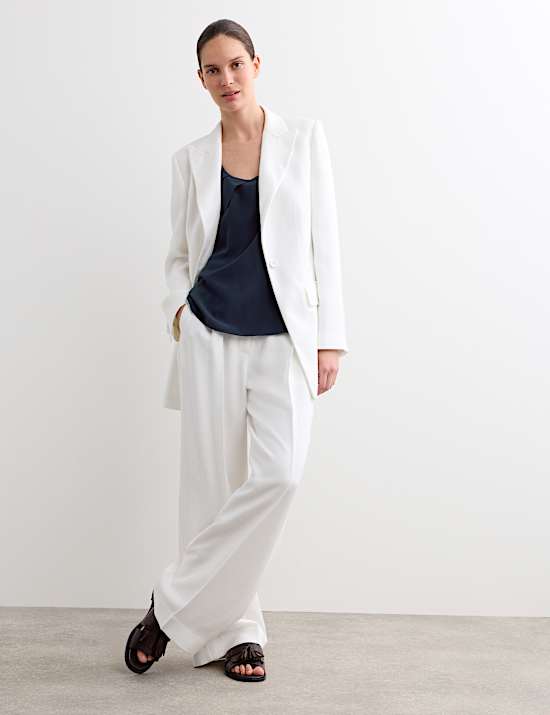 Pure Silk Sculpted Detail Shell Top