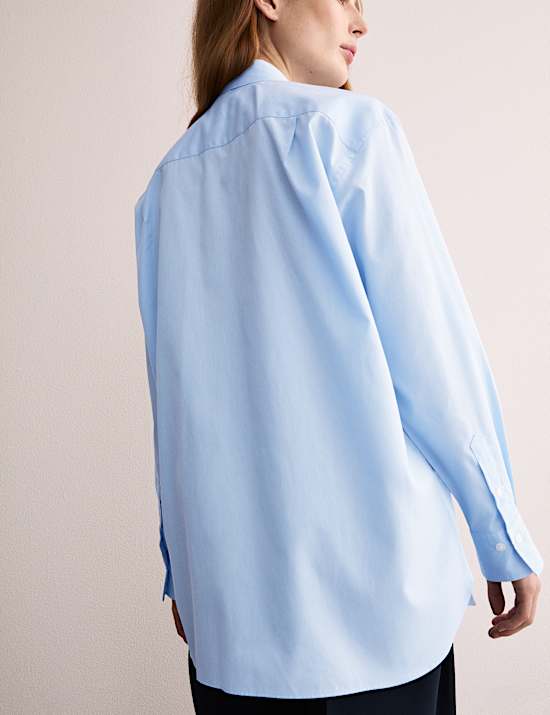 Pure Cotton Collared Double Cuff Shirt