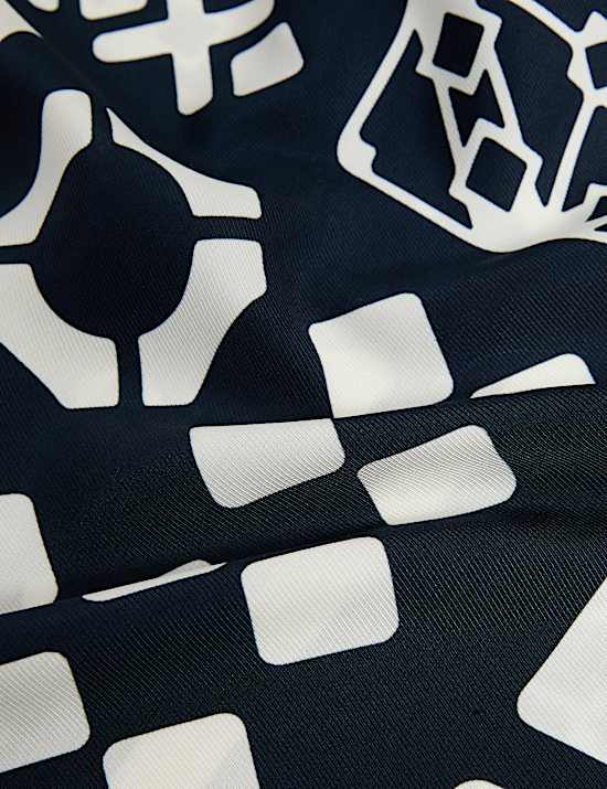 Monochrome Geometric Boxy T-Shirt