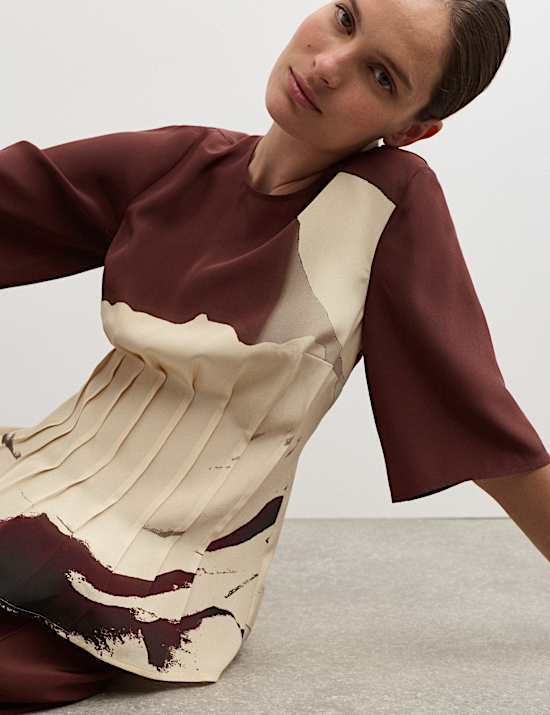 Pure Silk Floral Top