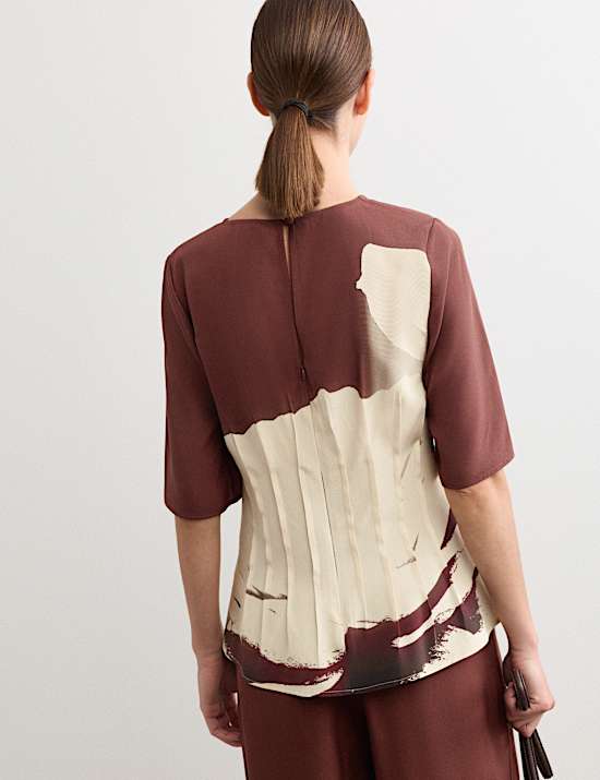 Pure Silk Floral Top