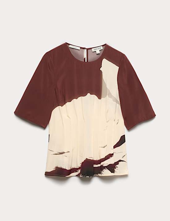 Pure Silk Floral Top