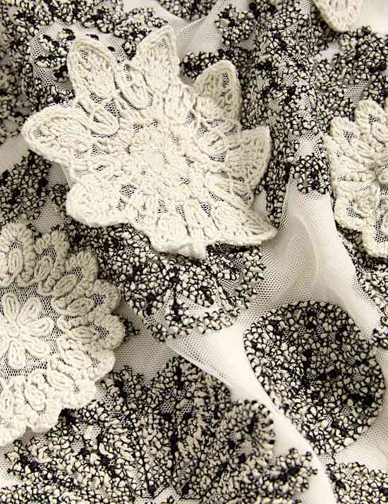 Onderhemdje met bloemappliqué