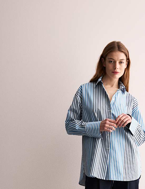 Πουκάμισο με ρίγες από 100% βαμβάκι