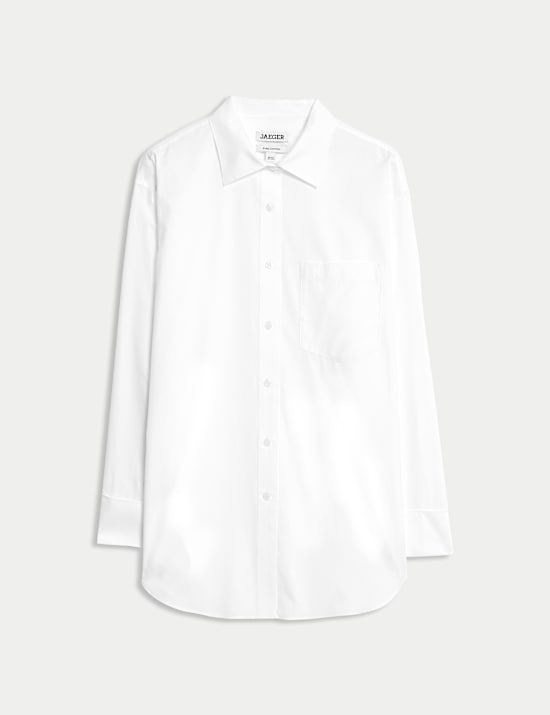 Pure Cotton Collared Double Cuff Shirt