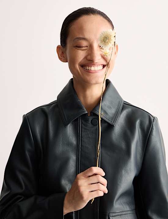 Cazadora bomber de piel